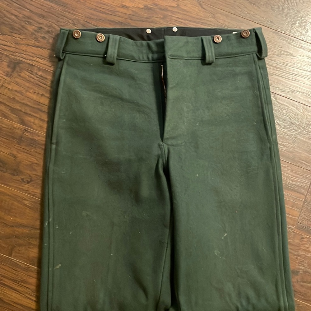 Hunter green wool pants size 32x32